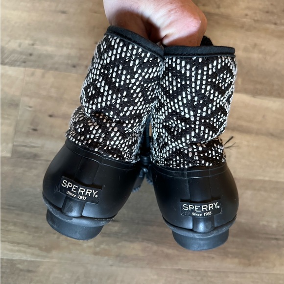 Sperry | Saltwater Duck Boots Tribal Weave Black White - Picture 5 of 10